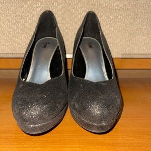 Fioni Black Sparkle Heel